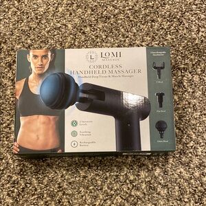 Lomi Cordless Handheld Massager - Black/Green Box
